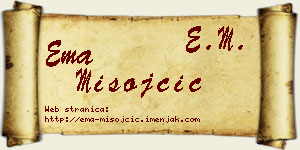 Ema Misojčić vizit kartica